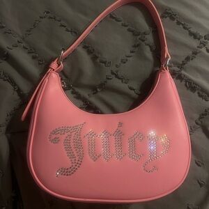 Juicy Couture Pink Rhinestone Shoulder Bag
